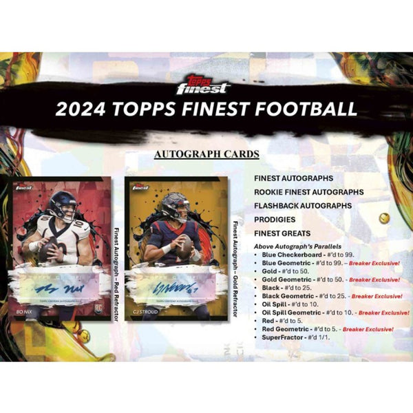 2024 Topps Finest Football *4 Box* Mixer - 2 Hobby, 2 Breaker's Delight PYT #3