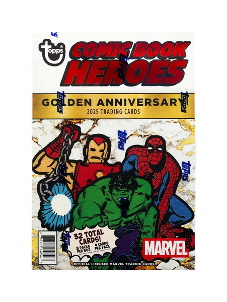 2025 Topps Marvel Comic Book Heroes 1975 Golden Anniversary *5 Box* HALF CASE Random First Letter #1